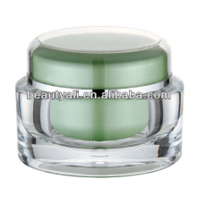 Luxury colourful oval shape acrylic cosmetic cream jar